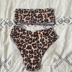 Leopard Print Bikini Set